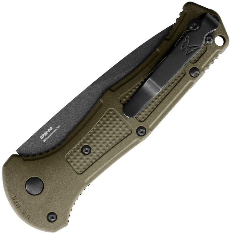 Нож BenchmadeClaymore Auto, олива Фото 3